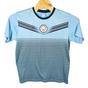 Manchester City Soccer Jersey Mens Medium Blue MLS Futbol *read*